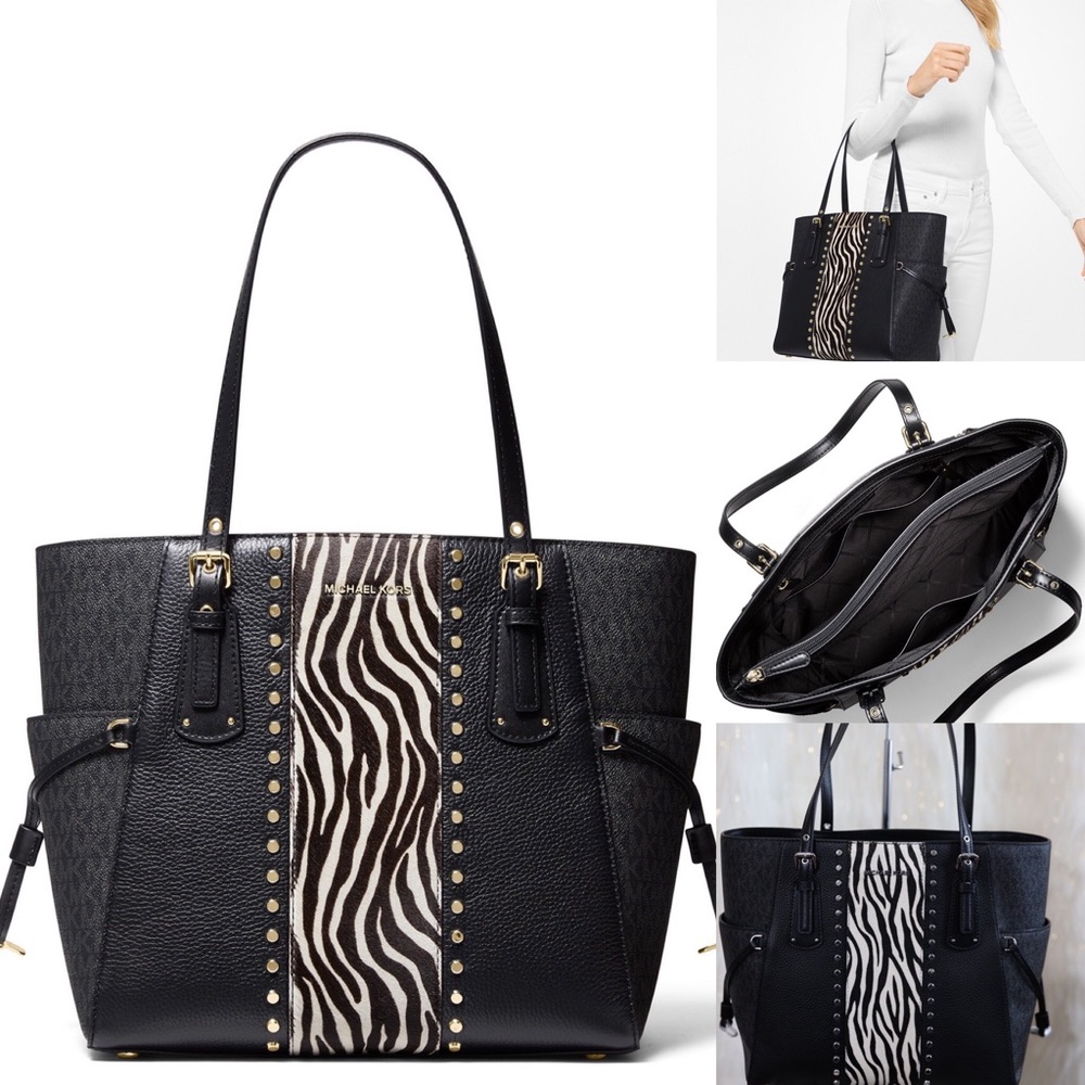 🦓🦓🦓Michael Kors Voyager E.W Tote Animal NWT
